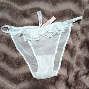 Victoria's Secret - Dream Angels Bikini - White Lace Trim Panty